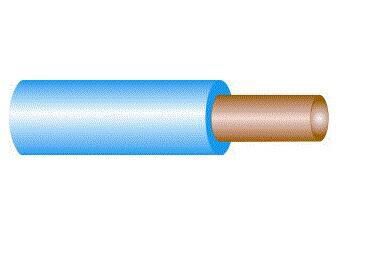 Product thumbnail VD 6 mm² massief installatiedraad blauw