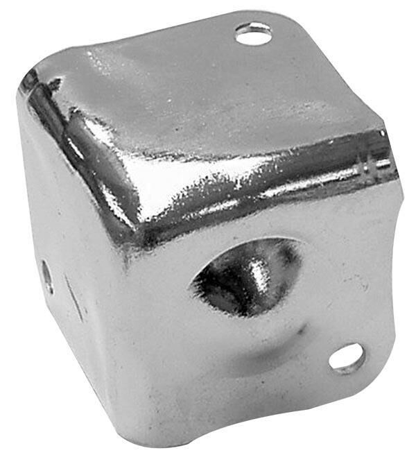 Product thumbnail BESCHERMING VOOR LUIDSPREKERBEHUIZING, WIT METAAL, 38 x 38mm x 90