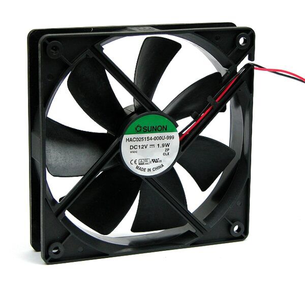 Ventilator 120x120x25mm 12Vdc 93,42m/uur 29,6dBA - glijlager