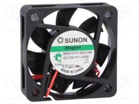 Product thumbnail Ventilator 50x50x15mm 12Vdc 28,73m/uur 33dBA - vapolager