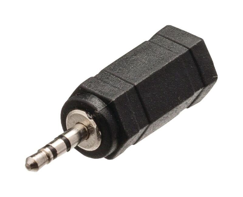 Product thumbnail Stereo-Audio-Adapter 2.5 mm Male - 3.5 mm Female Zwart