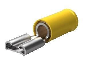 Product thumbnail Kabelschoen vlaksteker bus 9,5mm geel
