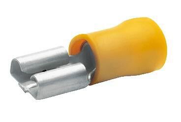 Product thumbnail VROUWELIJKE VLAKSTEKER 4.8mm GEEL