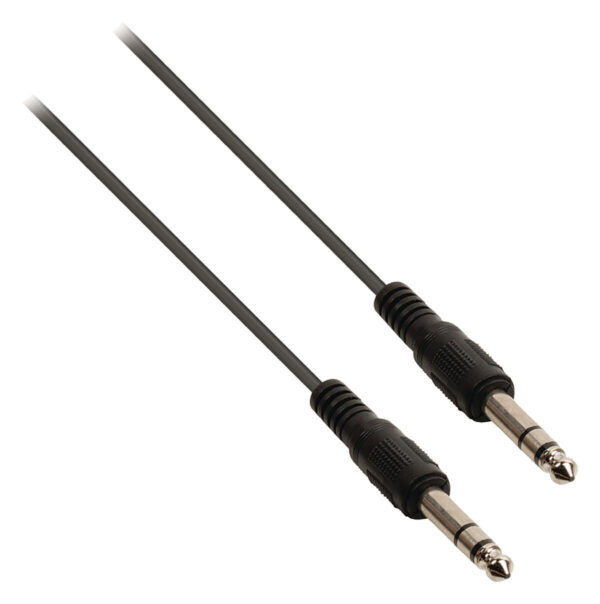Stereo Audiokabel | 6.35 mm Male - 6.35 mm Male | 2 meter