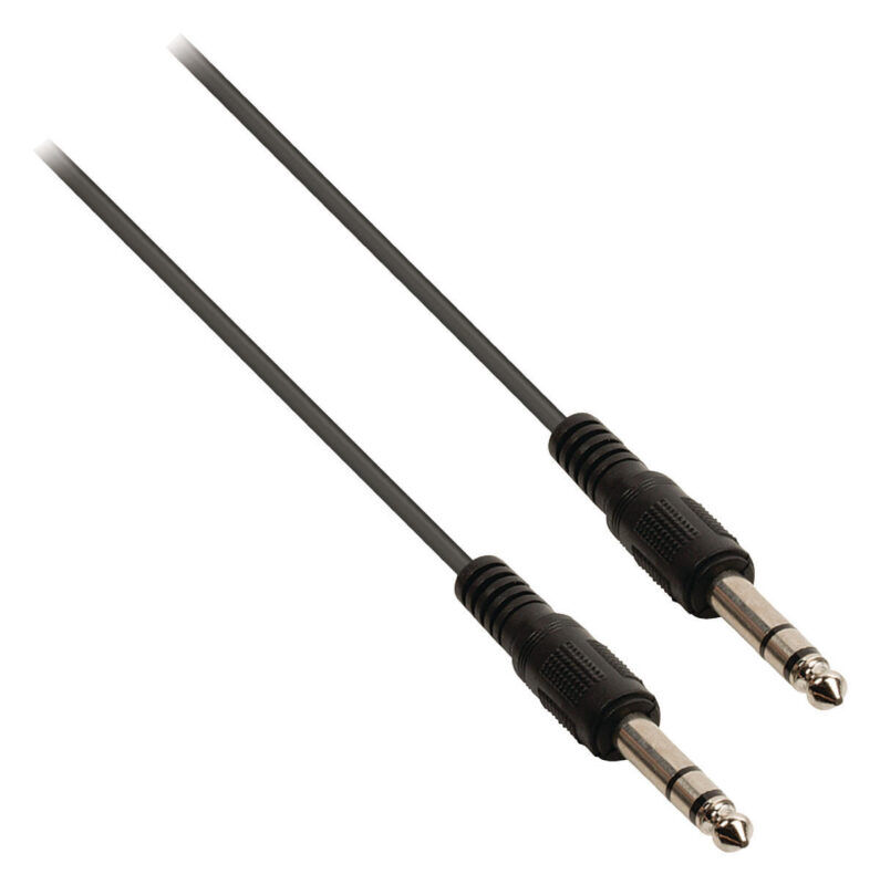 Product thumbnail Stereo Audiokabel | 6.35 mm Male - 6.35 mm Male | 2 meter