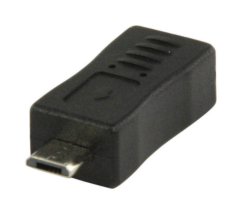 Product thumbnail USB 2.0-Adapter Micro-B Male - Mini-B Female Zwart