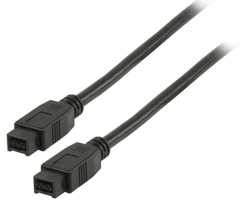 Product thumbnail FireWire 800 Kabel FireWire 9-Pins Male - FireWire 9-Pins Male 2.00 m Zwart