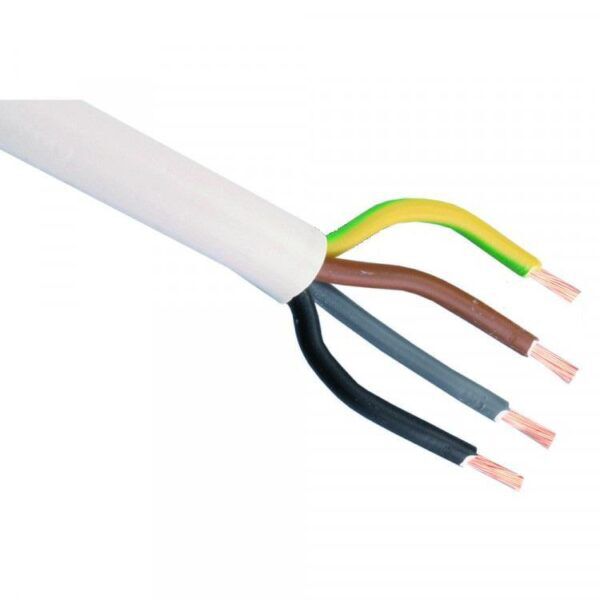 VMVL 4 x 1mm² rond snoer wit - Afbeelding 3