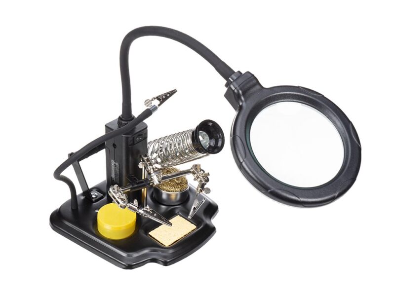 Product thumbnail DERDE HAND MET VERGROOTGLAS EN SOLDEERTOOLS