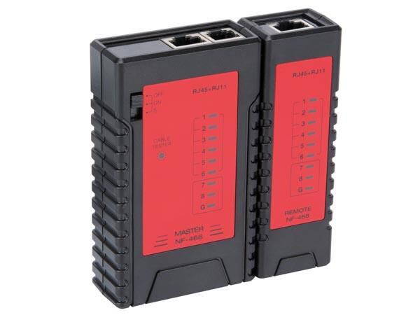 Product thumbnail LAN-TESTER VOOR RJ45, RJ12, RJ11