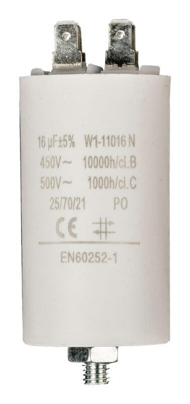 Product thumbnail AANLOOPCONDENSATOR 16UF 450V + AARDE