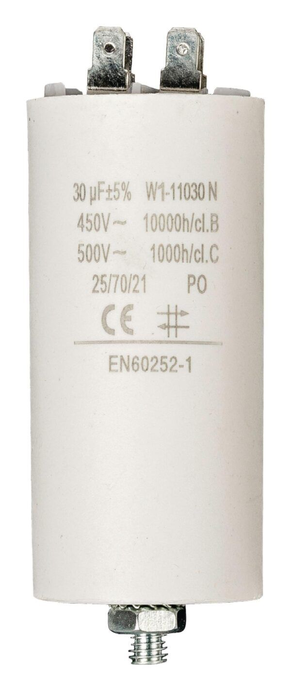 AANLOOPCONDENSATOR 30UF 450V + AARDE