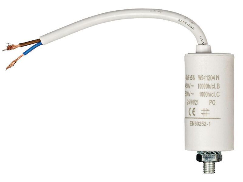 Product thumbnail AANLOOPCONDENSATOR 4UF 450V + KABEL