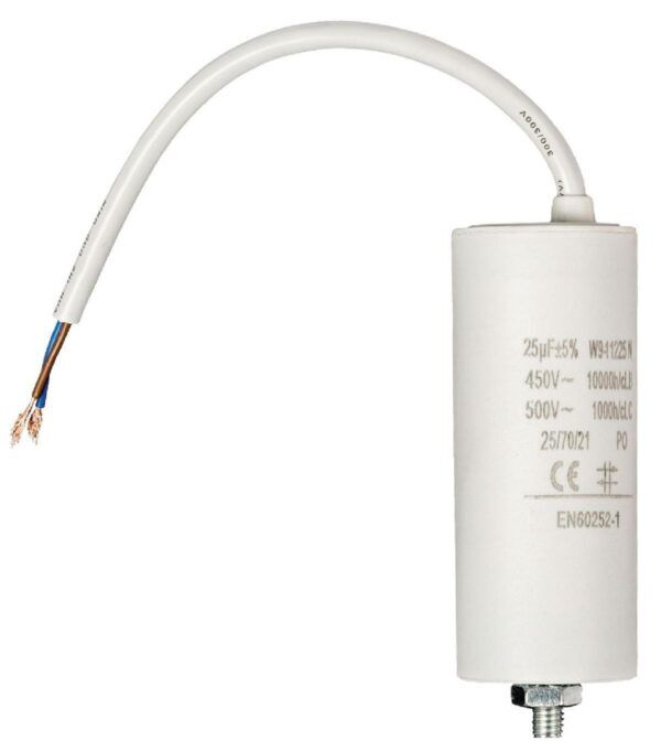 AANLOOPCONDENSATOR 25UF 450V + KABEL