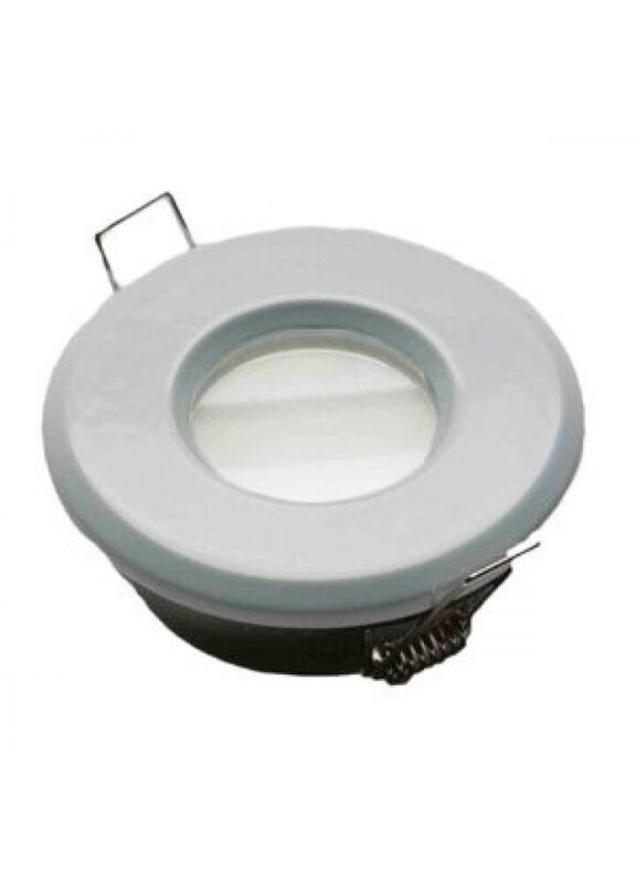 Product thumbnail Plafond-inbouwspot rond wit IP65 voor badkamer