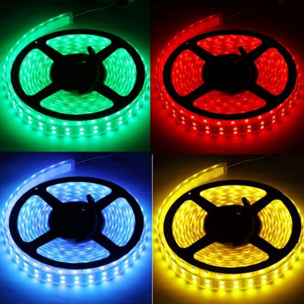 5 Meter Dual Row RGB LED-strip 120 LED's/meter - Afbeelding 6