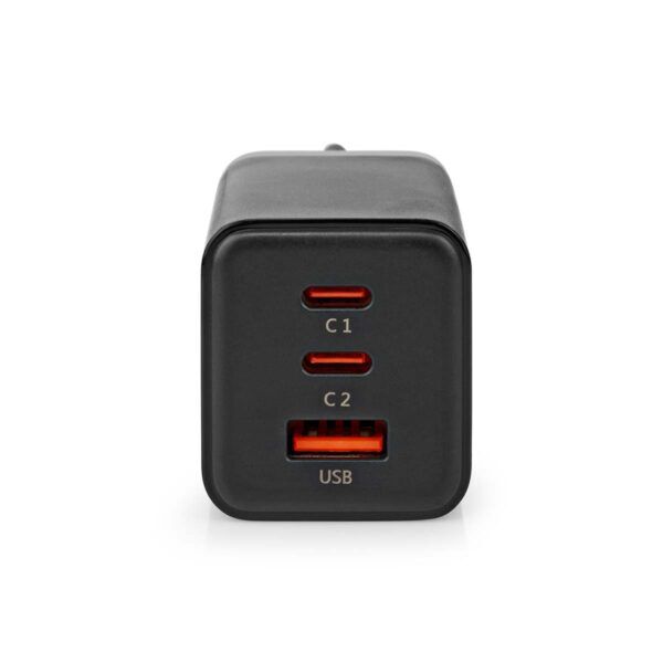 USB Snellader | 65 W | GaN | 3.0 / 3.25 A | 1x USB-A / 2x USB-C - Afbeelding 2