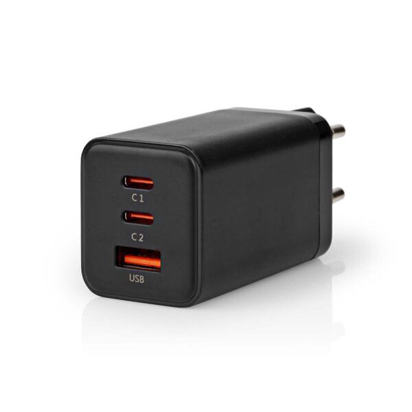 USB Snellader | 65 W | GaN | 3.0 / 3.25 A | 1x USB-A / 2x USB-C - Afbeelding 3