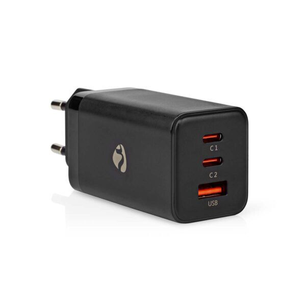 USB Snellader | 65 W | GaN | 3.0 / 3.25 A | 1x USB-A / 2x USB-C - Afbeelding 4