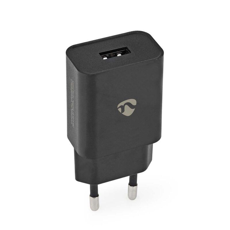 Product thumbnail USB Oplader | 1x 2.4 A | USB-A | 12 W | Zwart