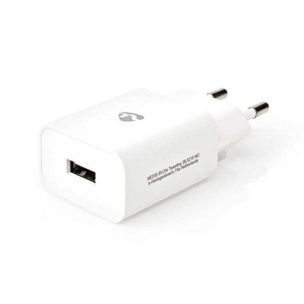USB Oplader | 1x 2.4 A | USB-A | 12W | Wit - Afbeelding 3