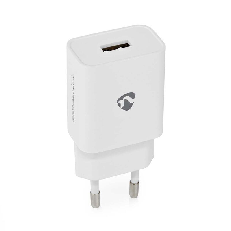 Product thumbnail USB Oplader | 1x 2.4 A | USB-A | 12W | Wit