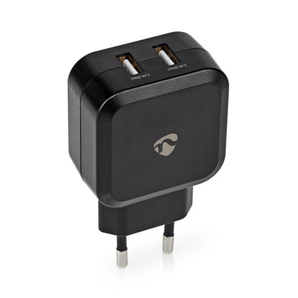 USB Oplader | 24 W | Snellaad functie | 2x 2.4 A | 2x USB-A