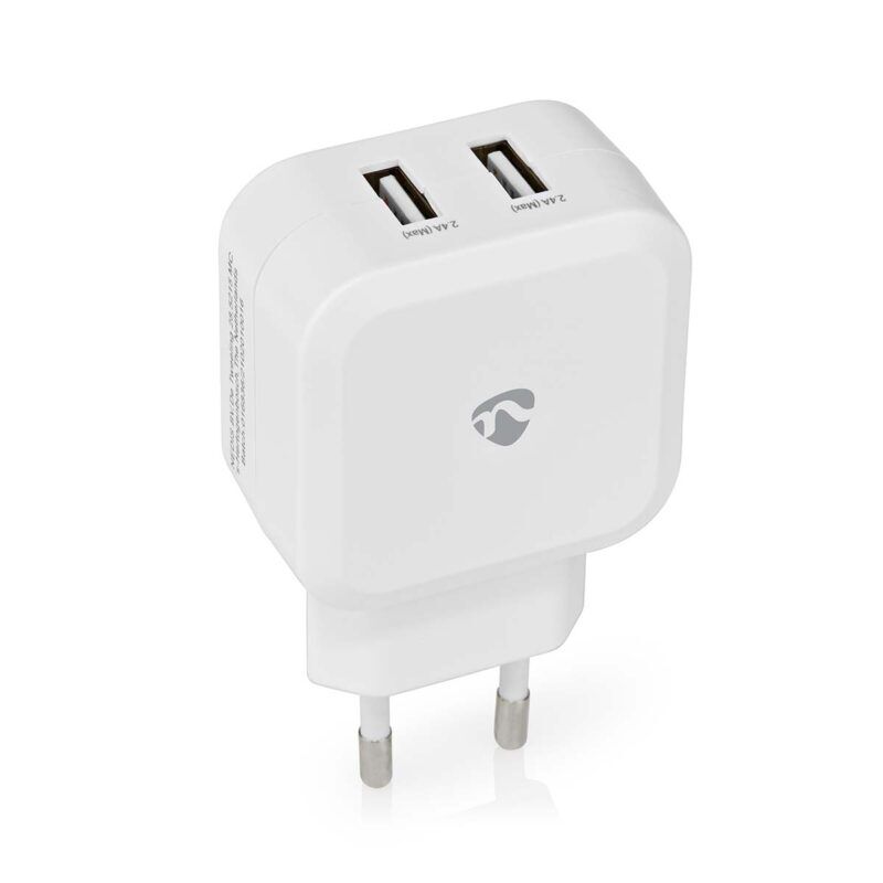 Product thumbnail USB Oplader | 24 W | Snellaad functie | 2x 2.4 A | 2x USB-A
