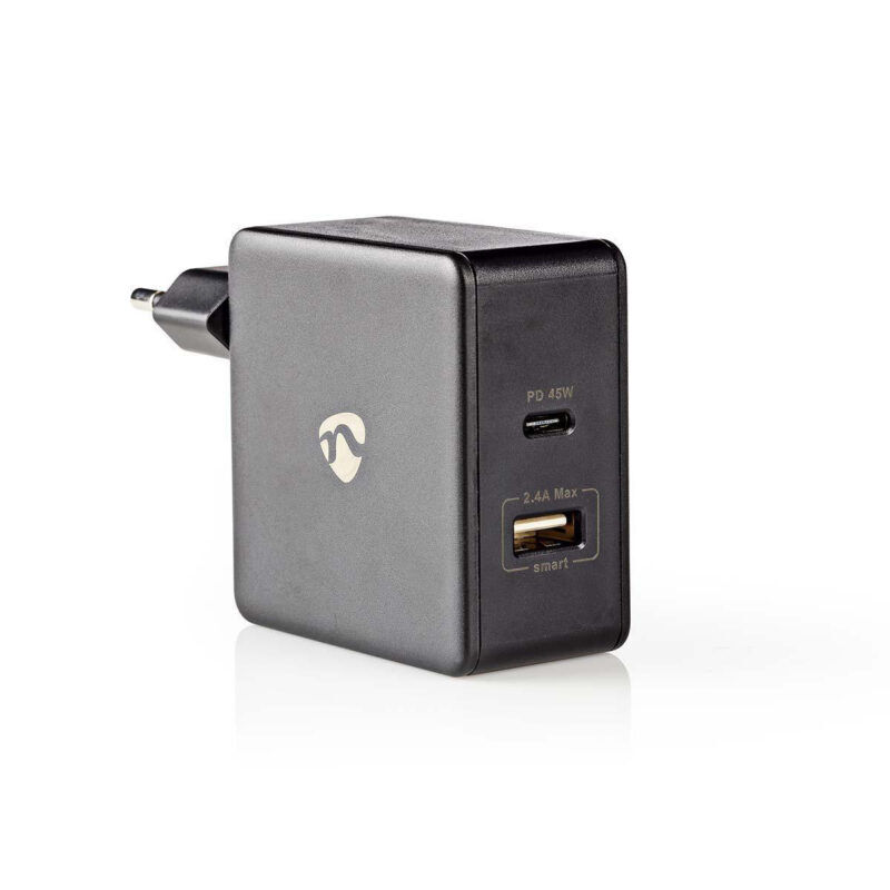 Product thumbnail USB Oplader | 45 W | Snellaad functie | 2.25 / 2.4 / 3.0 A  | USB-A / USB-C