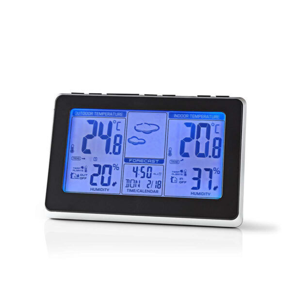 Weerstation | Binnen & Buiten | Inclusief draadloze weersensor - Afbeelding 2