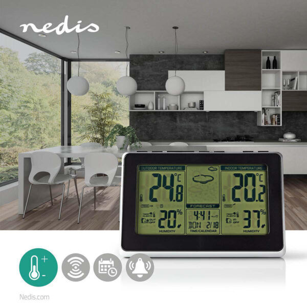 Weerstation | Binnen & Buiten | Inclusief draadloze weersensor - Afbeelding 3