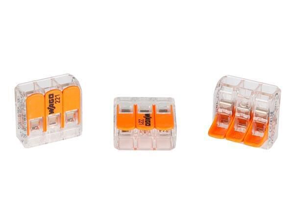 Product thumbnail WAGO VERBINDINGSKLEM 3 x 0.2 - 4 mm² VOOR ALLE KABELSOORTEN