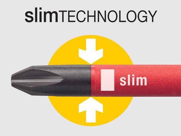 Product thumbnail Wiha Schroevendraaierset SoftFinish electric slimFix sleufkop, Phillips 6-delig (35389)