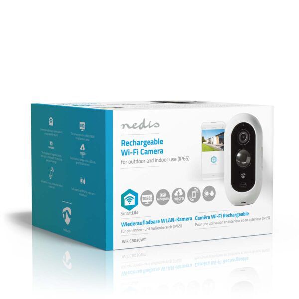 Draadloze SmartLife Camera voor Buiten | Wi-Fi | Full HD | IP65 | Wit - Afbeelding 4