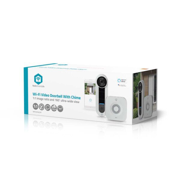 SmartLife Videodeurbel | Wi-Fi | IP65 | Wit - Afbeelding 2
