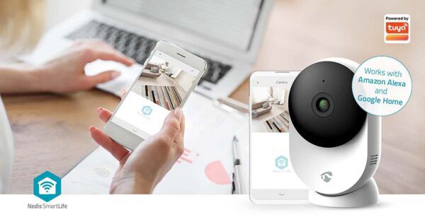 SmartLife Camera voor Binnen | Wi-Fi | 3MP Full HD | Nachtzicht | Wit - Afbeelding 2