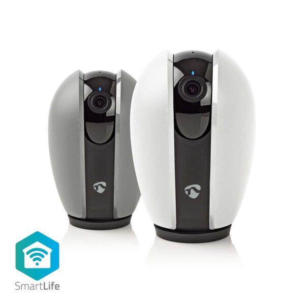 SmartLife Camera voor Binnen | Wi-Fi | Full HD | Pan tilt | Donkergrijs / Wit