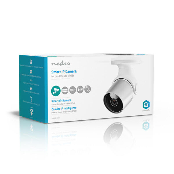 SmartLife Camera voor Buiten | Wi-Fi | Full HD 1080p | Wit / Zilver - Afbeelding 12