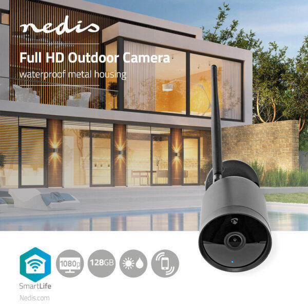 SmartLife Camera voor Buiten | Wi-Fi | Full HD | IP65 | Zwart - Afbeelding 7