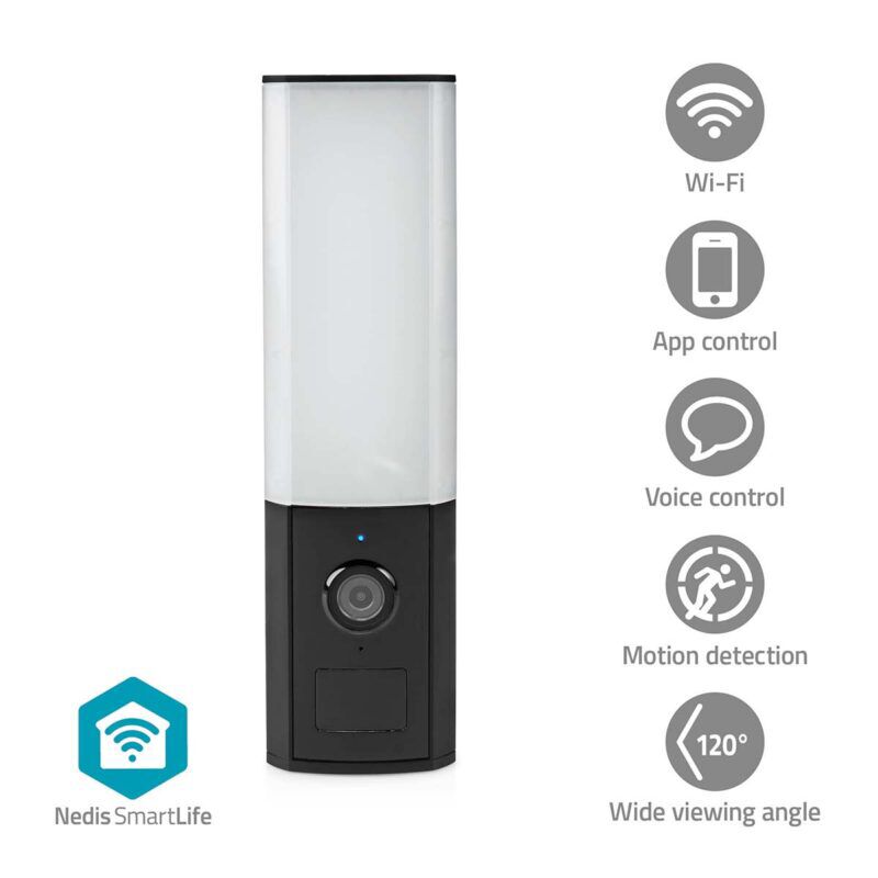 Product thumbnail SmartLife Buitenlamp met Camera | Wi-Fi | Full HD | Nachtzicht