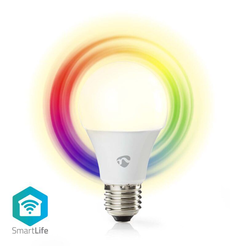 Product thumbnail SmartLife Multicolour Lamp | Wi-Fi | E27 | 806 lm | 9 W | RGB / Warm tot Koel Wit | 2700K - 6500K