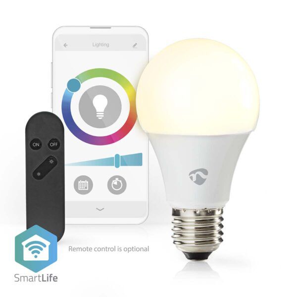 SmartLife Multicolour Lamp | Wi-Fi | E27 | 806 lm | 9 W | RGB / Warm tot Koel Wit | 2700K - 6500K - Afbeelding 9