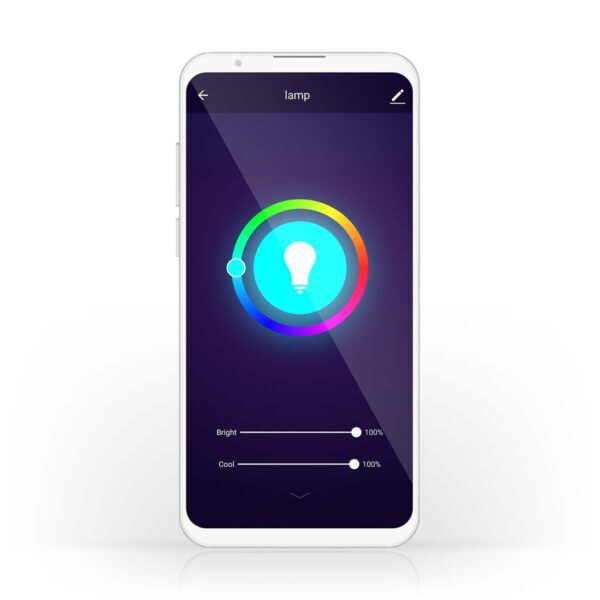 SmartLife Multicolour Lamp | Wi-Fi | E27 | 806 lm | 9 W | RGB / Warm tot Koel Wit | 2700K - 6500K - Afbeelding 10