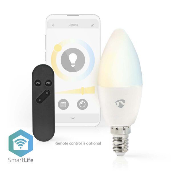 SmartLife LED Kaars | Wi-Fi | E14 | 470 lm | 4.9 W | Warm tot Koel Wit | 2700K - 6500K - Afbeelding 8