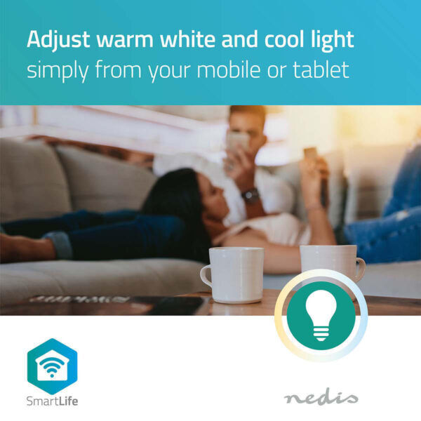 3 Stuks SmartLife LED Bulb | Wi-Fi | E27 | 9 W | Warm / Koel Wit | 2700K - 6500K - Afbeelding 3