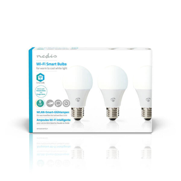 3 Stuks SmartLife LED Bulb | Wi-Fi | E27 | 9 W | Warm / Koel Wit | 2700K - 6500K - Afbeelding 5