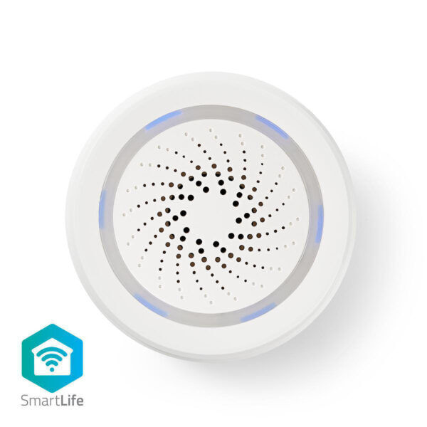 SmartLife Sirene | Wi-Fi | Netvoeding | 8 geluiden | 85 dB