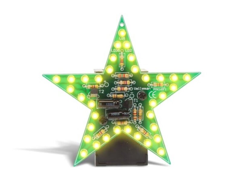 Product thumbnail Soldeerkit, DIY, knipperende gele LED ster
