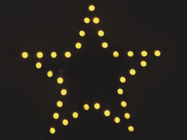 Soldeerkit, DIY, knipperende gele LED ster - Afbeelding 4