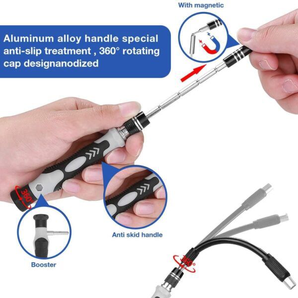 122 in 1 Precisie Magnetische Schroevendraaierset - Afbeelding 5